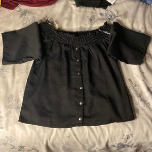 Black blouse, size small